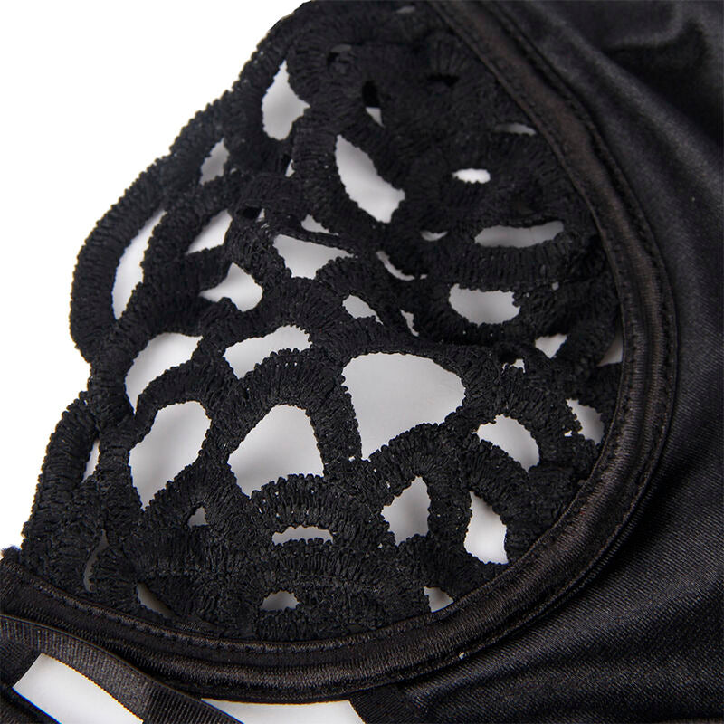 Subblime Sexy Lace Bodysuit Negro S/M - Encaje Elegante