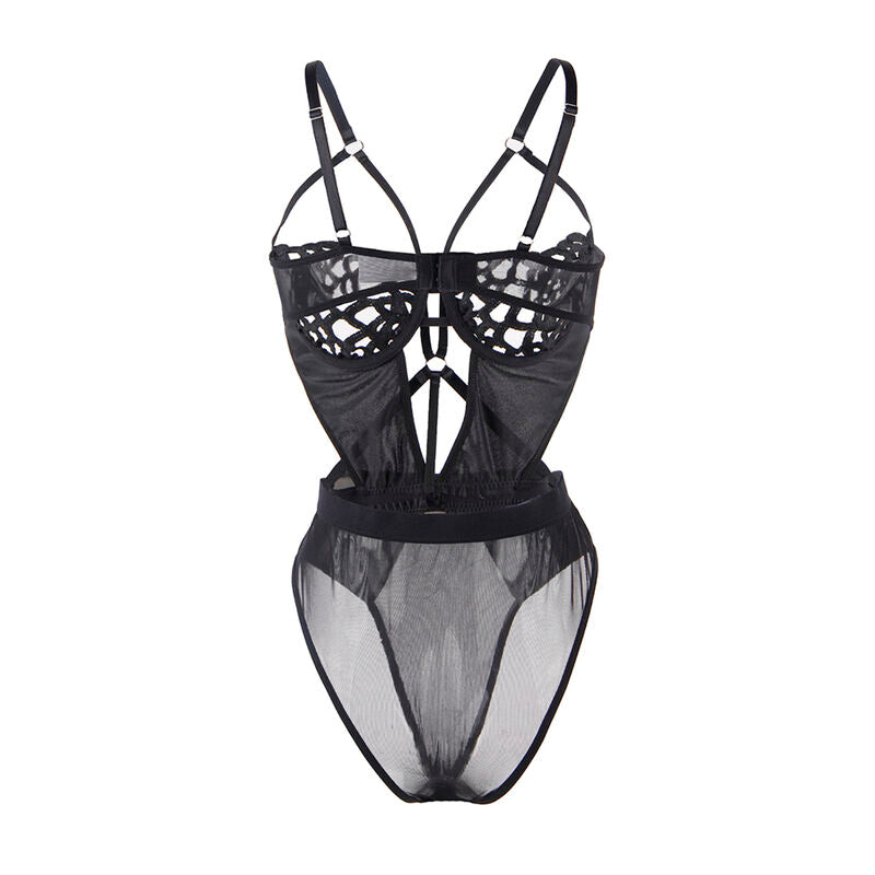 Subblime Sexy Lace Bodysuit Negro S/M - Encaje Elegante