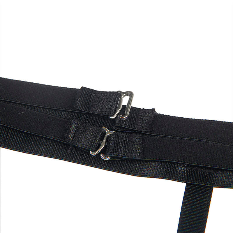 Body Subblime con Liguero Integrado Negro L/XL - Diseño Rejilla Elegante