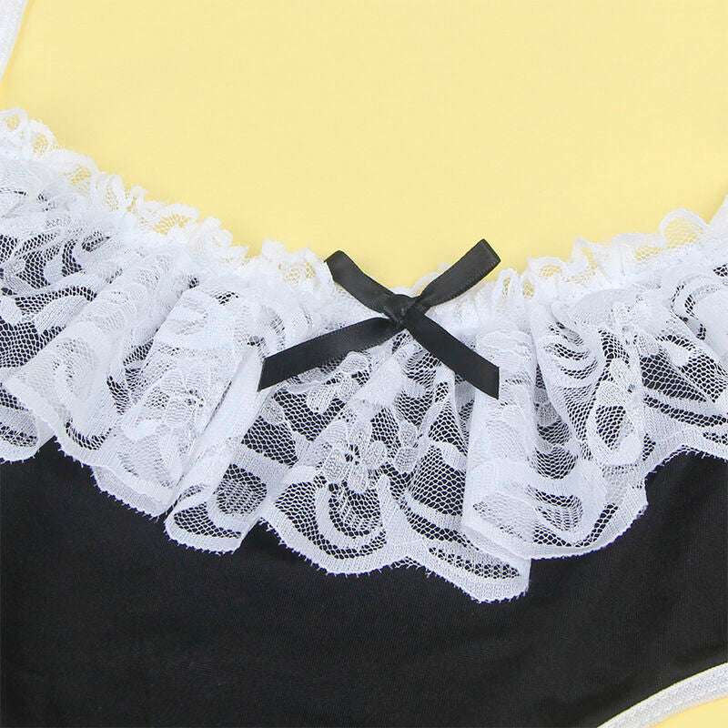 Disfraz de Sirvienta Sexy Subblime - Talla S/M Negro y Blanco
