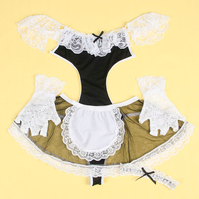 Disfraz de Sirvienta Sexy Subblime - Talla S/M Negro y Blanco