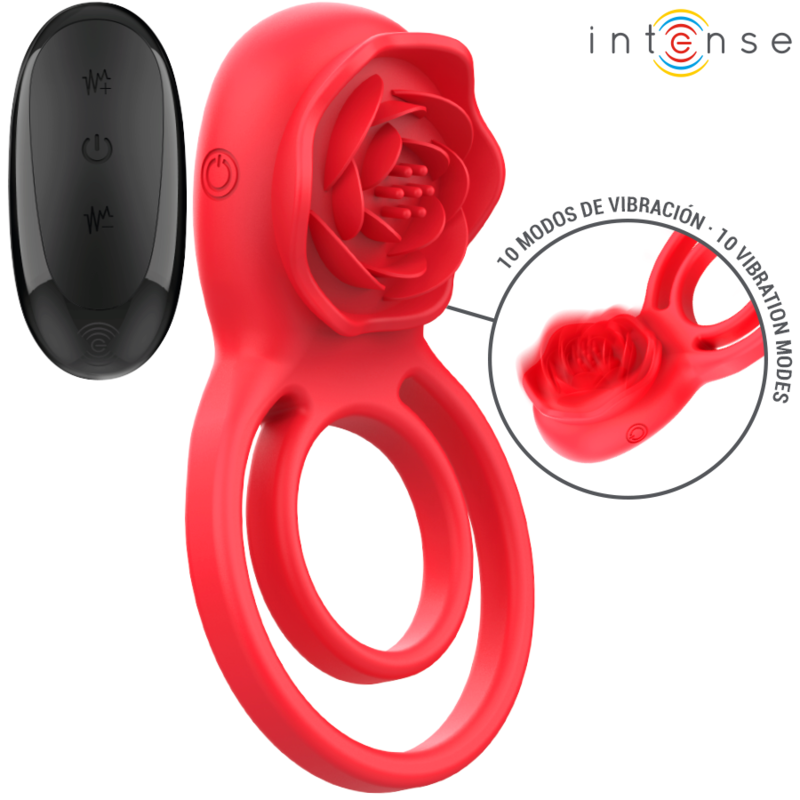 Intense Gail Stimulator Rose - 10 Vibraciones con Control Remoto