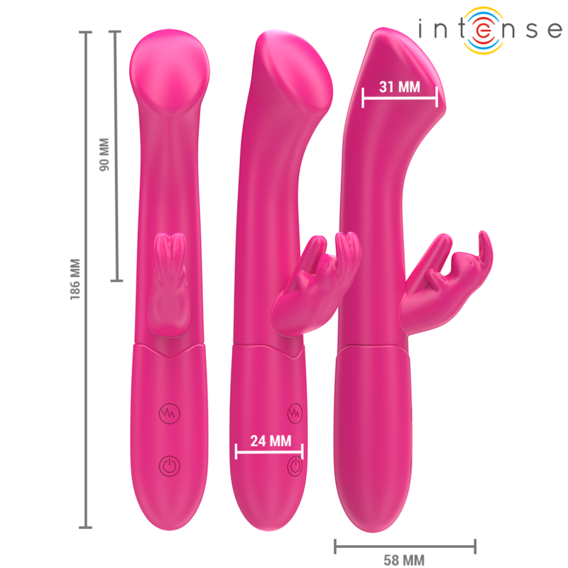 Intense Julieta Rabbit Vibrator 18.6 cm - 10 Modos de Vibración
