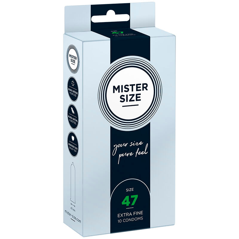 Mister Size Preservativos XS 47mm - Pack 10 Unidades