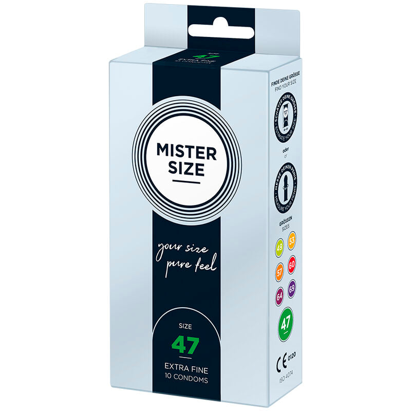 Mister Size Preservativos XS 47mm - Pack 10 Unidades