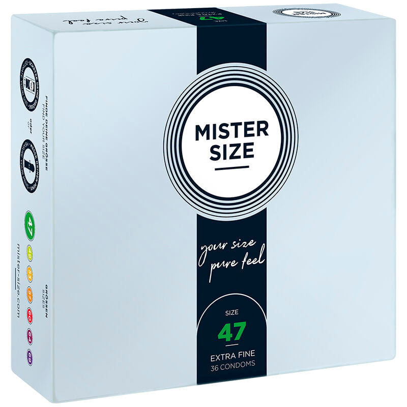 Mister Size Preservativos XS 47mm - Pack 36 Unidades