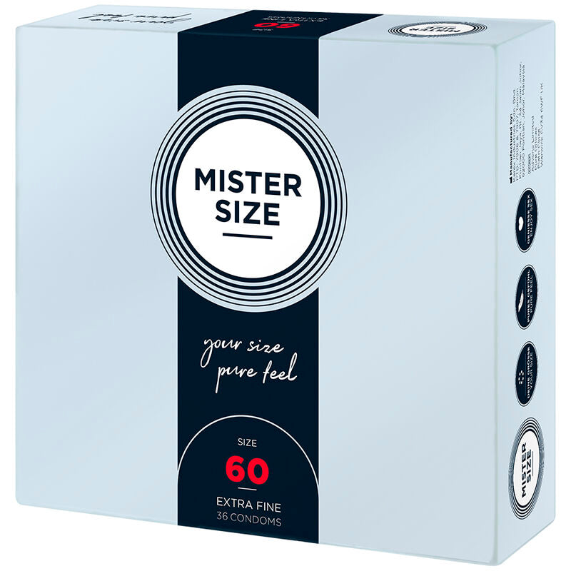 Mister Size Condón XL 60mm - Pack 36 Unidades