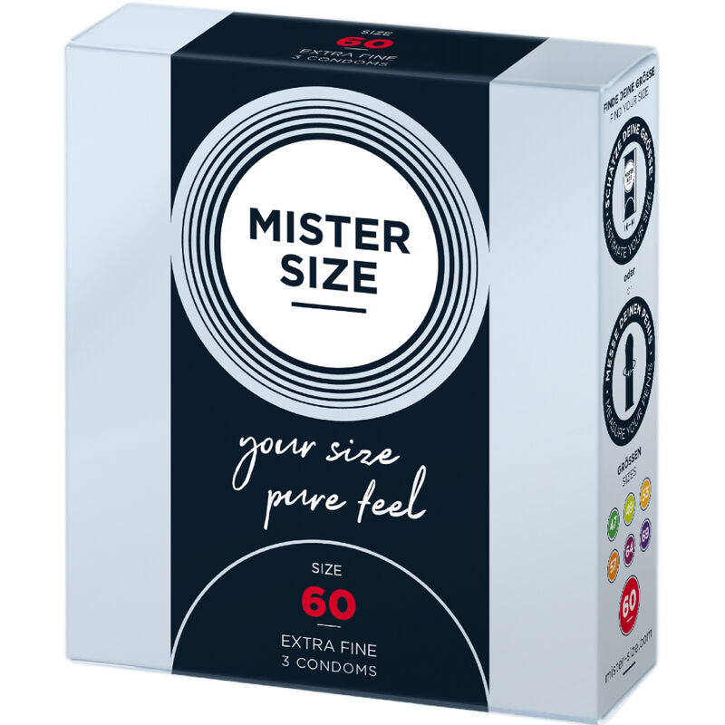 Mister Size Preservativo XL 60 mm - Pack 3 Unidades