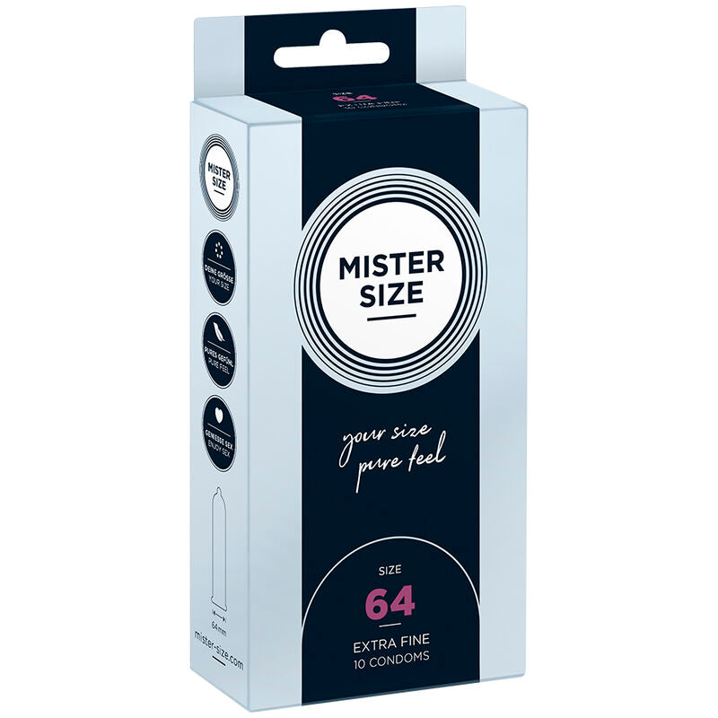 Mister Size Preservativos XXL 64 mm - Pack 10 Unidades
