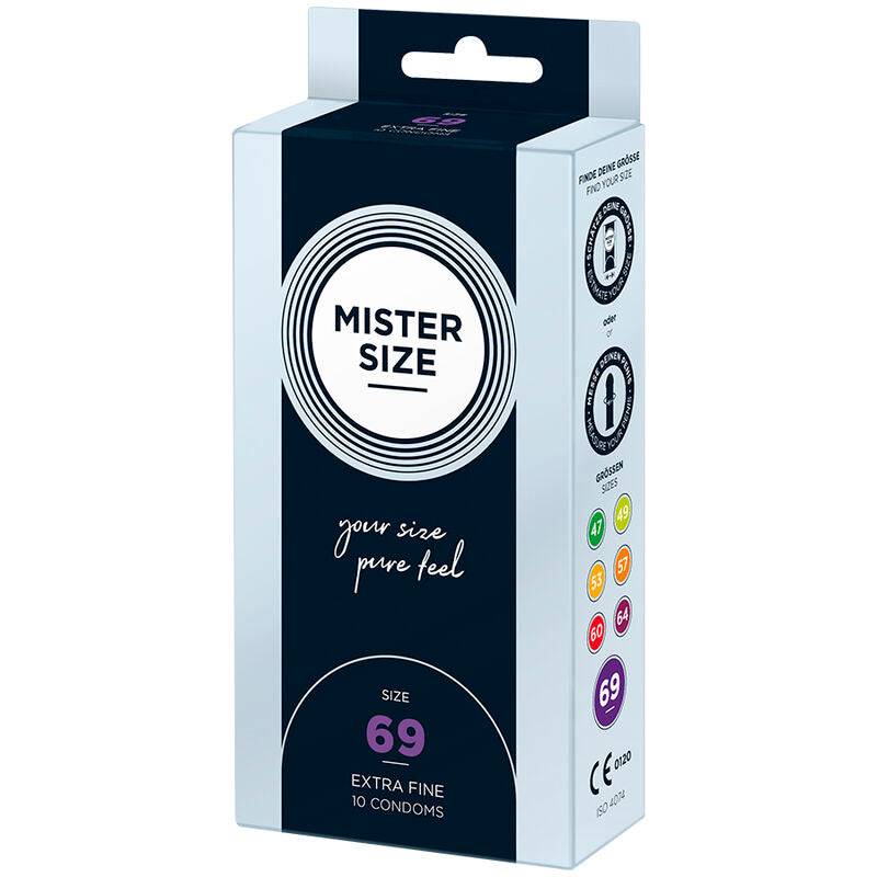 Mister Size Preservativos XXXL 69 mm - Pack 10 Unidades