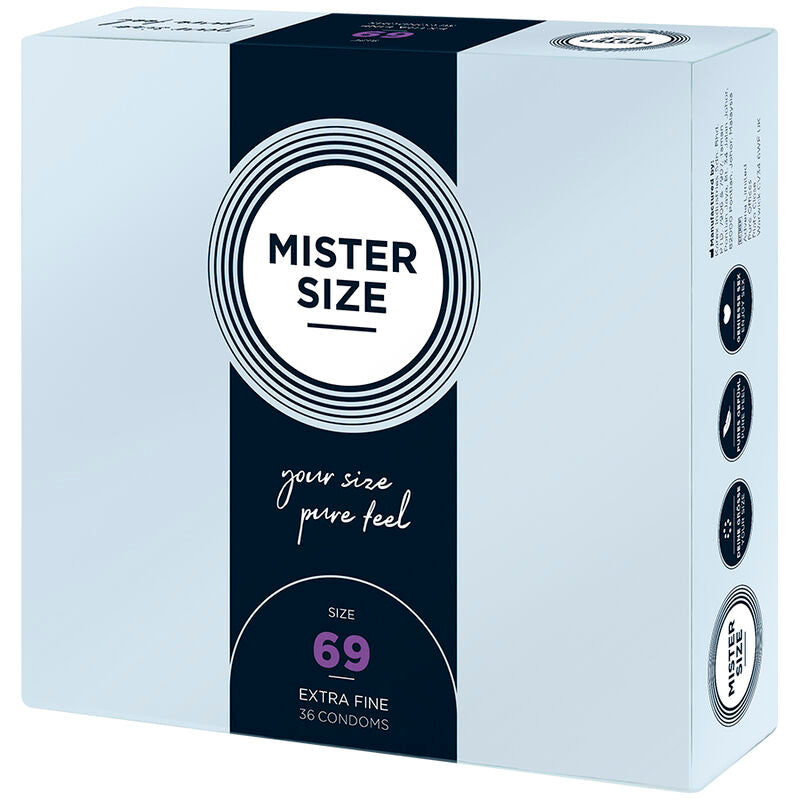 Mister Size Preservativos XXXL 69 mm - Pack 36 Unidades