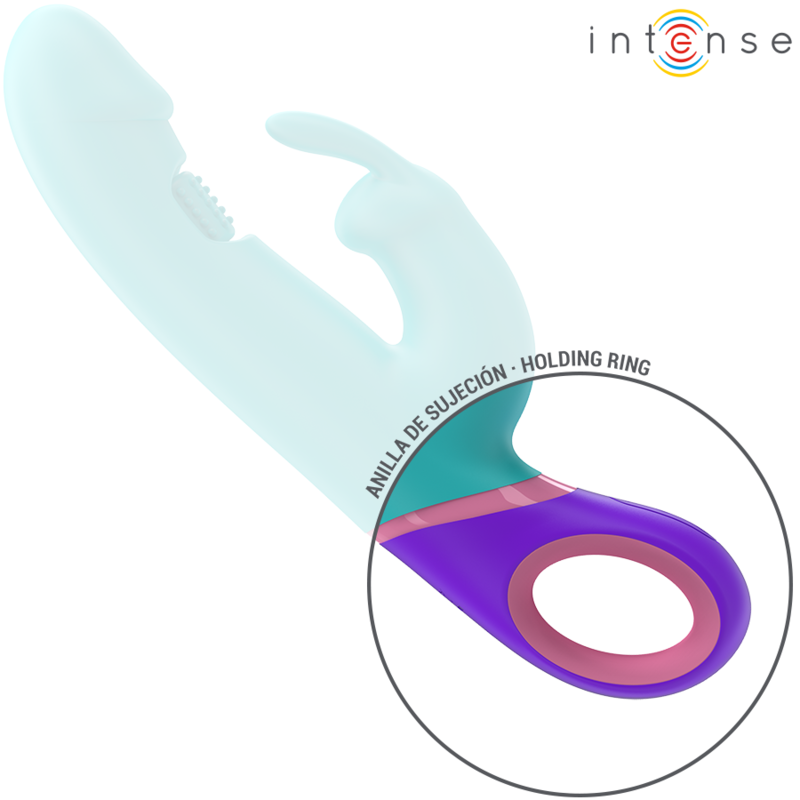 Intense Monica Rabbit Vibrator con Estimulador G-Spot Rotatorio Azul