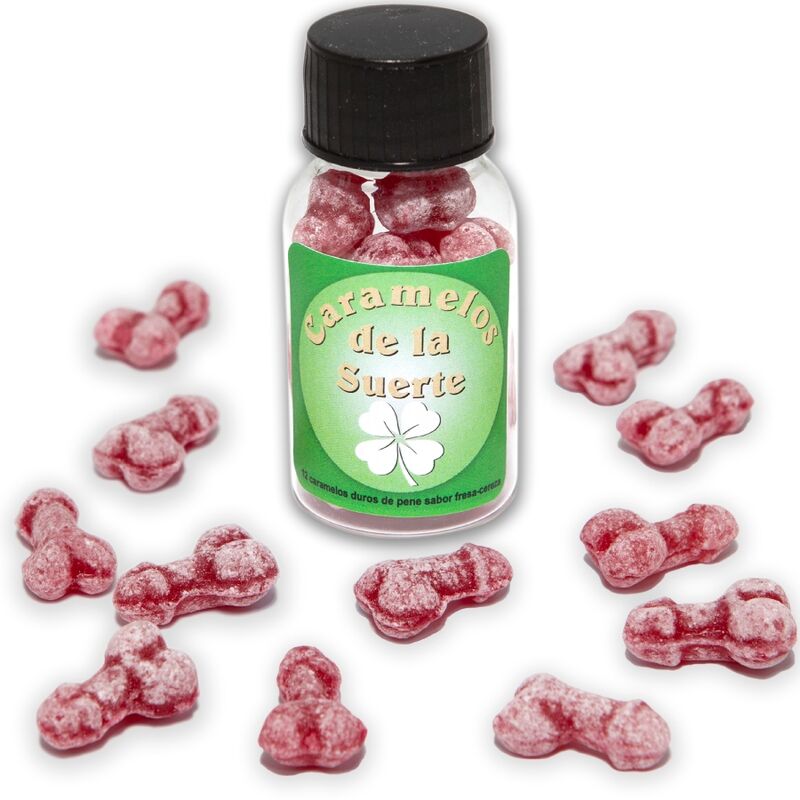 Diablo Picante - 12 Caramelos de Forma Afortunada Fresa y Cereza