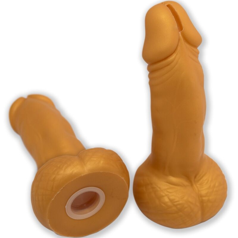 Hucha Diablo Picante Dorada 22,5 cm - Artículo Decorativo