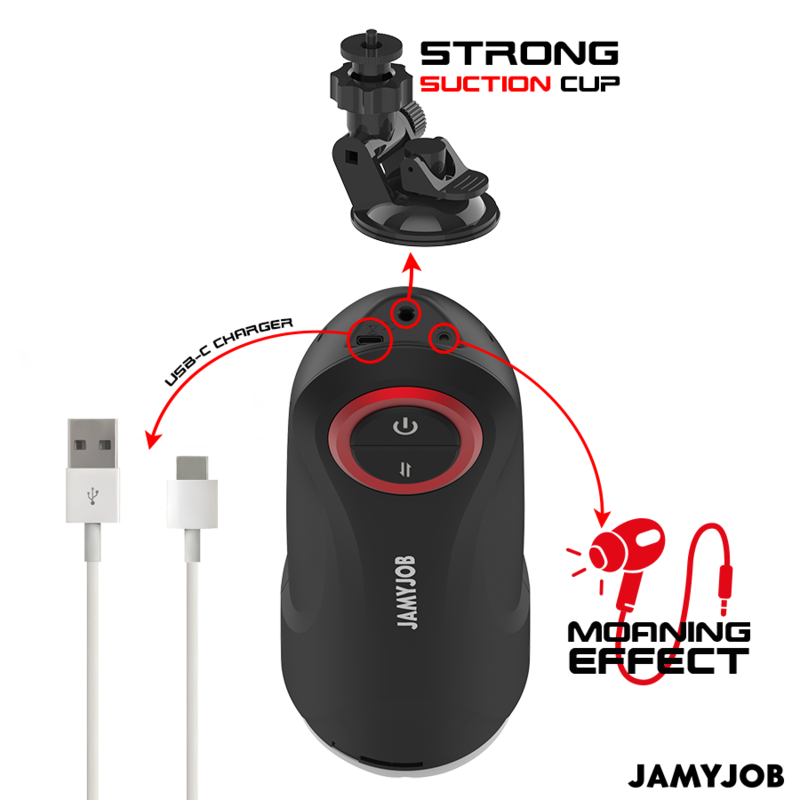 JAMYJOB Gravity - Masturbador Automático con 5 Modos de Movimiento