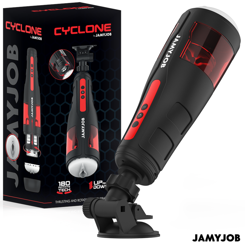 JAMYJOB Cyclone - Masturbador Automático con 10 Modos de Rotación y Empuje