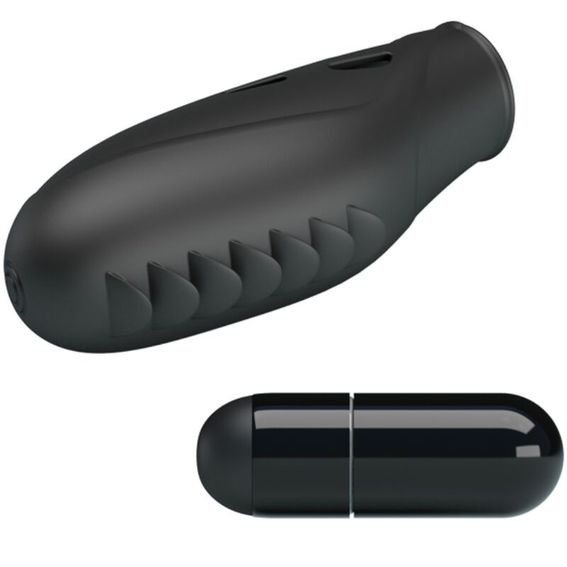 Pretty Love Gilo - Vibrador de Silicona para Dedo Negro