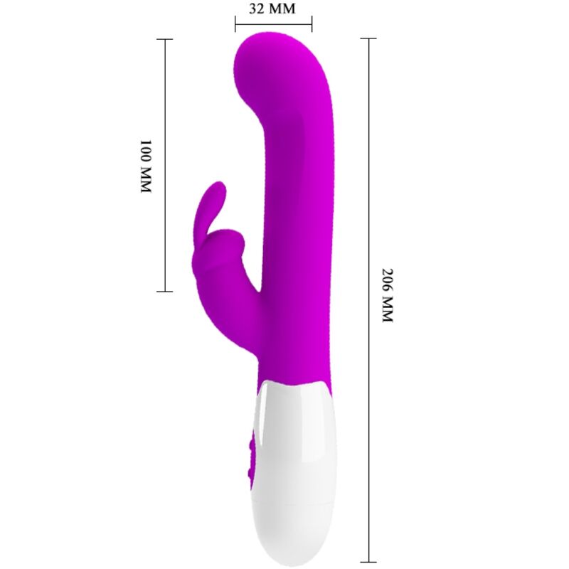 Pretty Love Centaur Vibrator Rabbit 30 Modos de Vibración Púrpura