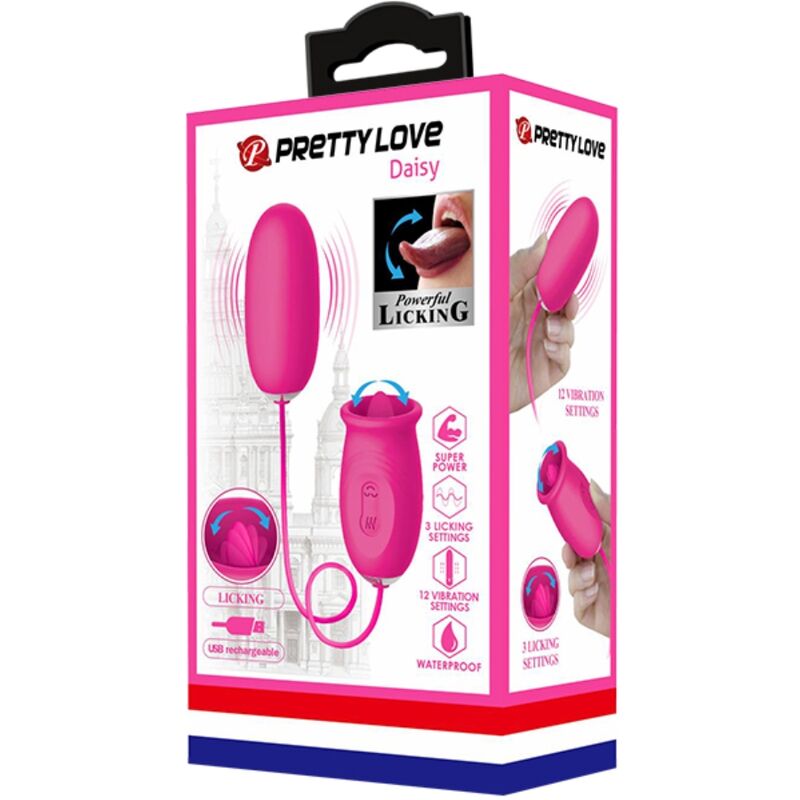 Pretty Love Daisy - Huevo Vibrador con Estimulador de Clítoris