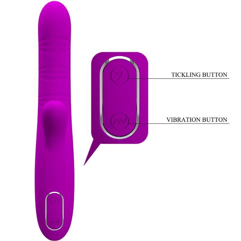Pretty Love Angelique - Vibrador Multifunción con Estimulador de Clítoris