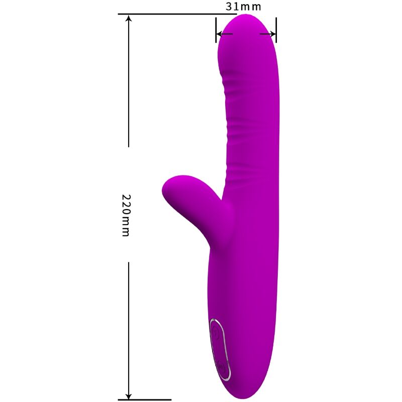 Pretty Love Angelique - Vibrador Multifunción con Estimulador de Clítoris