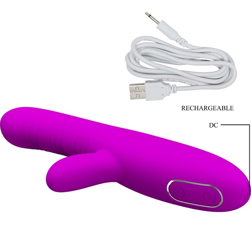 Pretty Love Angelique - Vibrador Multifunción con Estimulador de Clítoris