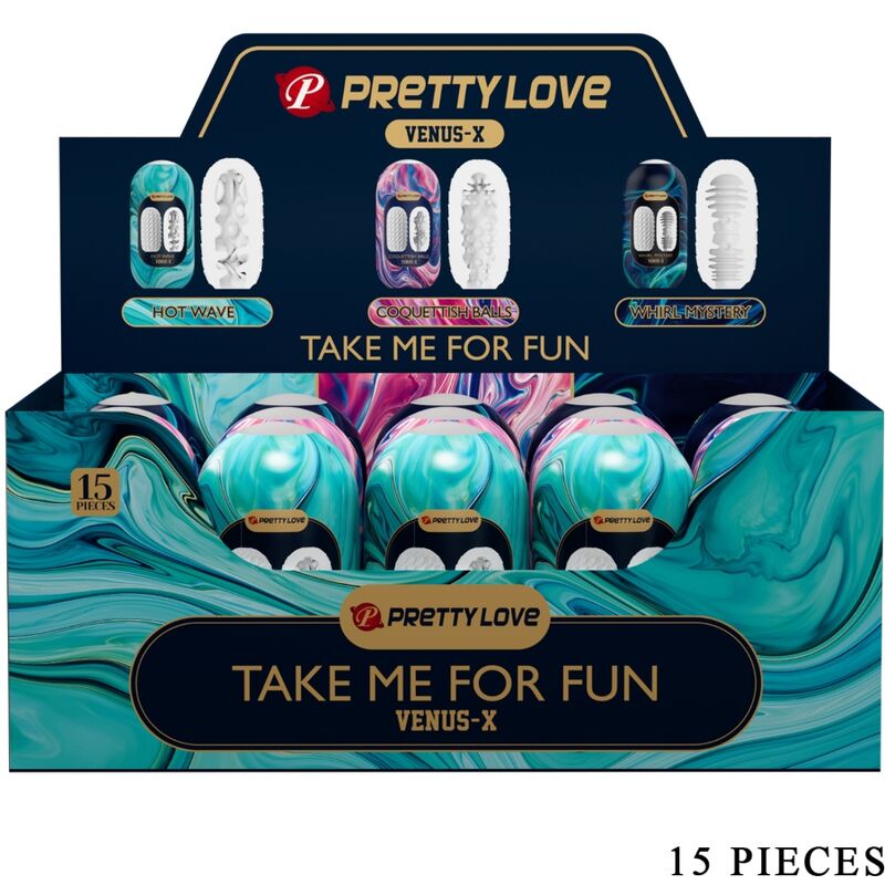 Pretty Love Venus X 15 Masturbador de Silicona Blanco