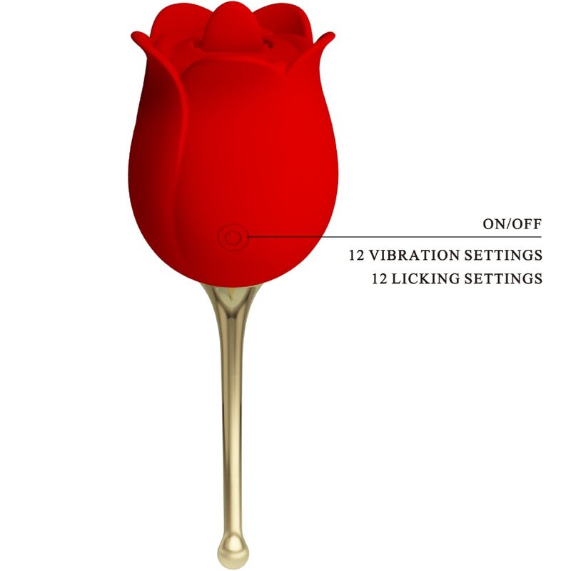 Pretty Love Rose Lover - Estimulador de Clítoris con 12 Modos de Vibración
