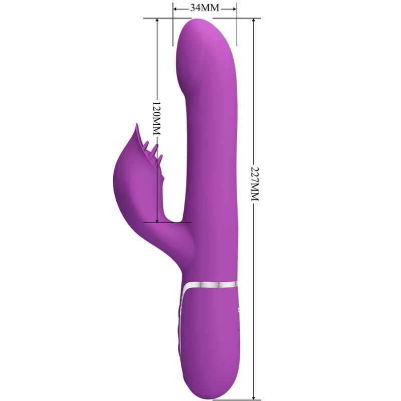 Pretty Love 4 en 1 Vibrador Multifunción Púrpura