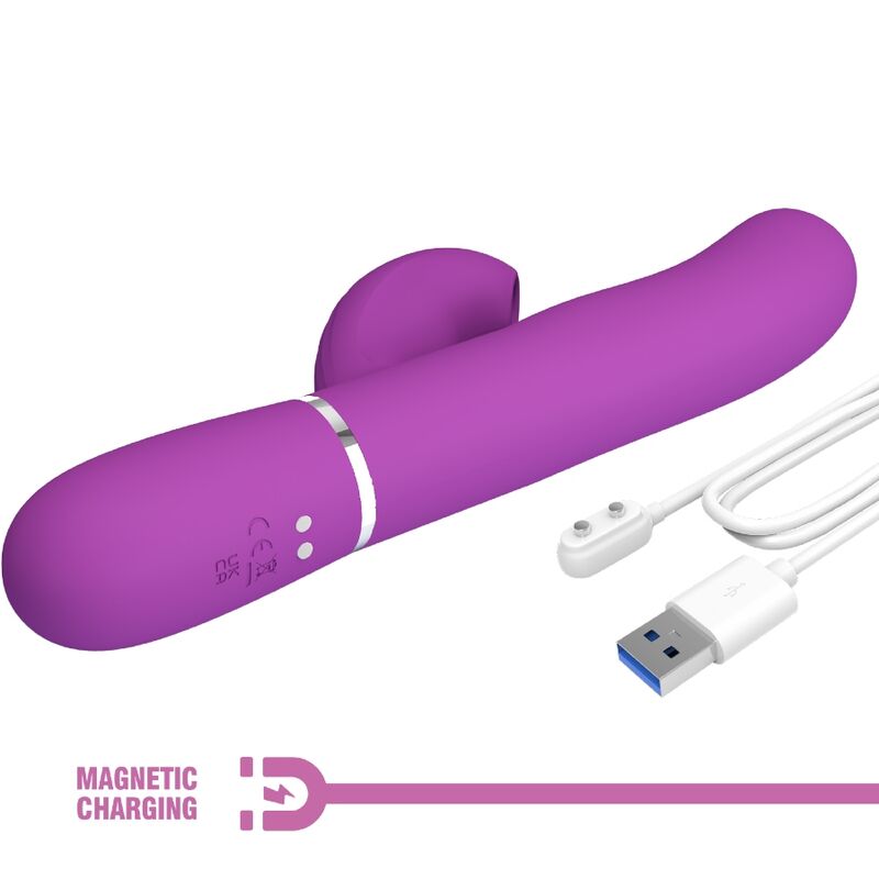 Pretty Love Perlita 3 en 1 - Vibrador Rabbit Multifunction Púrpura