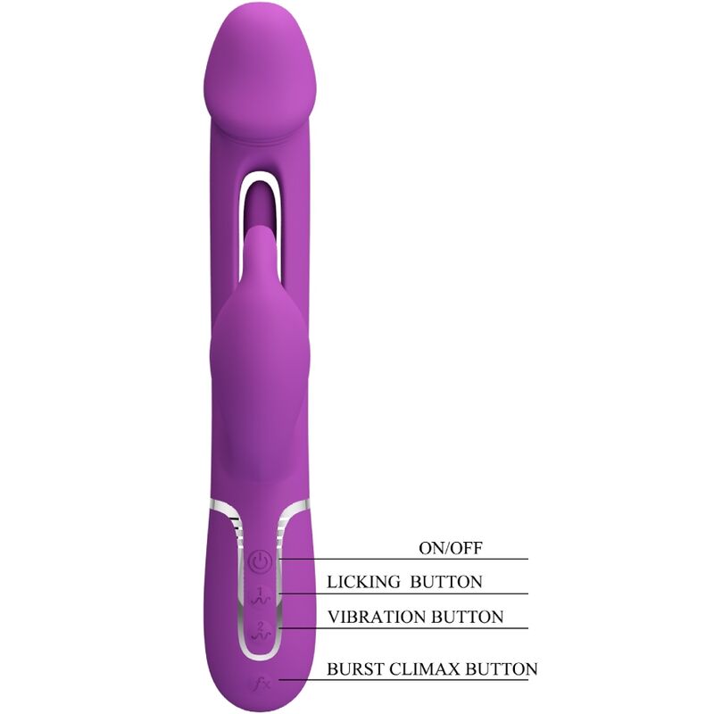 Pretty Love Kampas 3 in 1 - Vibrador Conejo Multifunción Púrpura