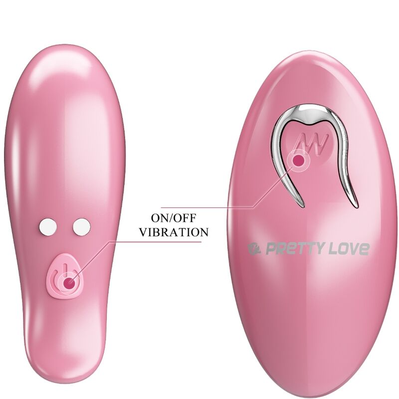 Pretty Love Cailey Pinzas de Pezón con 10 Vibraciones y Control Remoto Rosa