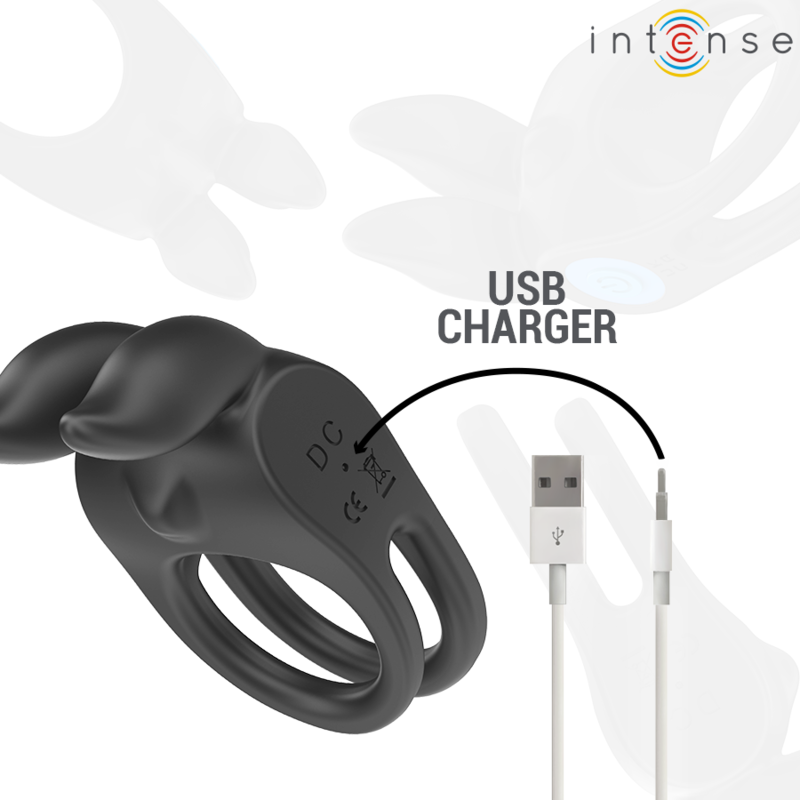 Intense Sam Vibrator - Anillo Doble de Pene con 10 Vibraciones