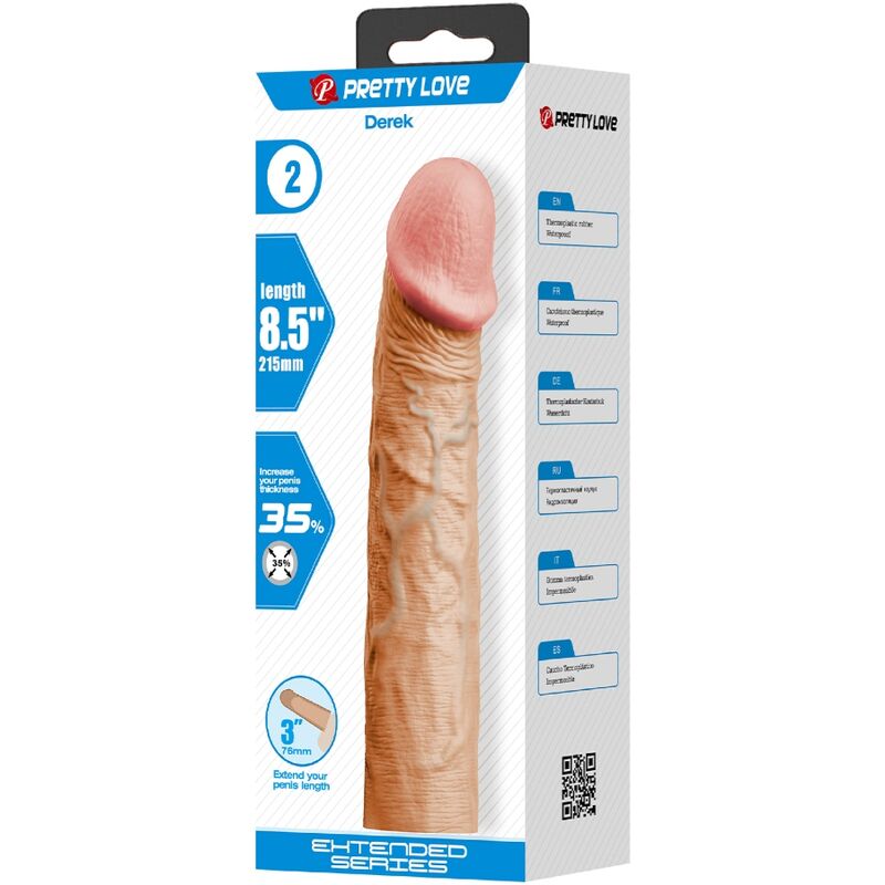 Pretty Love Derek - Extensión de Pene 7.6 cm