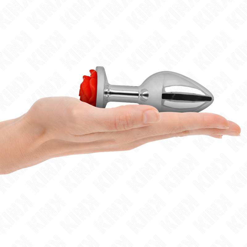 Plug Anal KINK Pleasure Plugs Rose Red Tamaño L