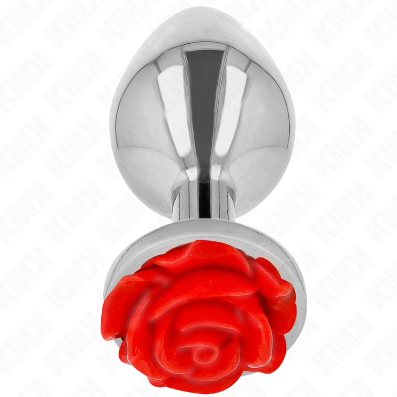 Plug Anal KINK Pleasure Plugs Rose Red Tamaño L