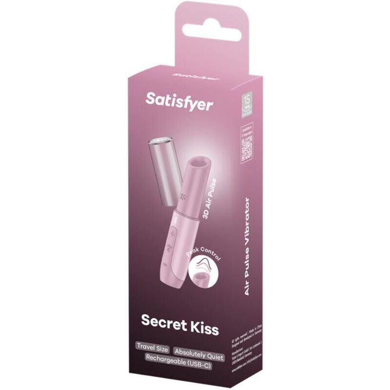 Satisfyer Secret Kiss Wave Estimulador de Clítoris Rosa