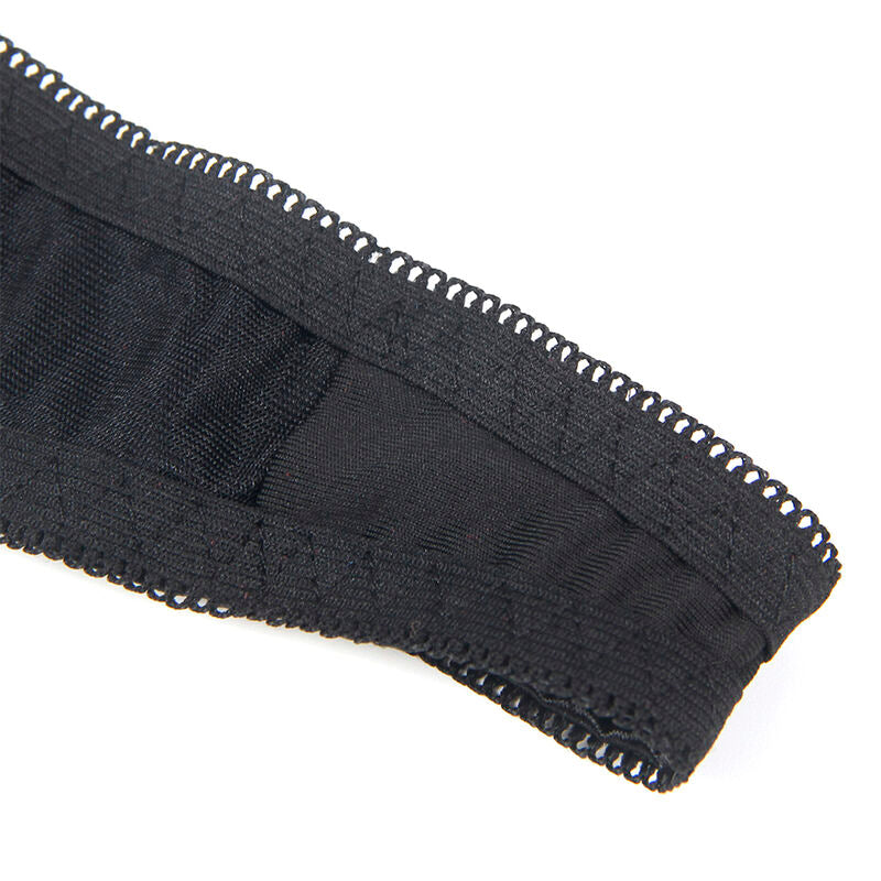 Conjunto de Lencería Subblime con Sujetador de Copas Abiertas y Lazo Negro L/XL