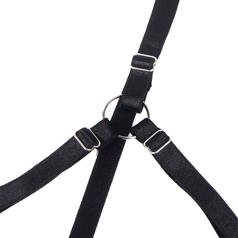Conjunto de Lencería Subblime con Sujetador de Copas Abiertas y Lazo Negro L/XL