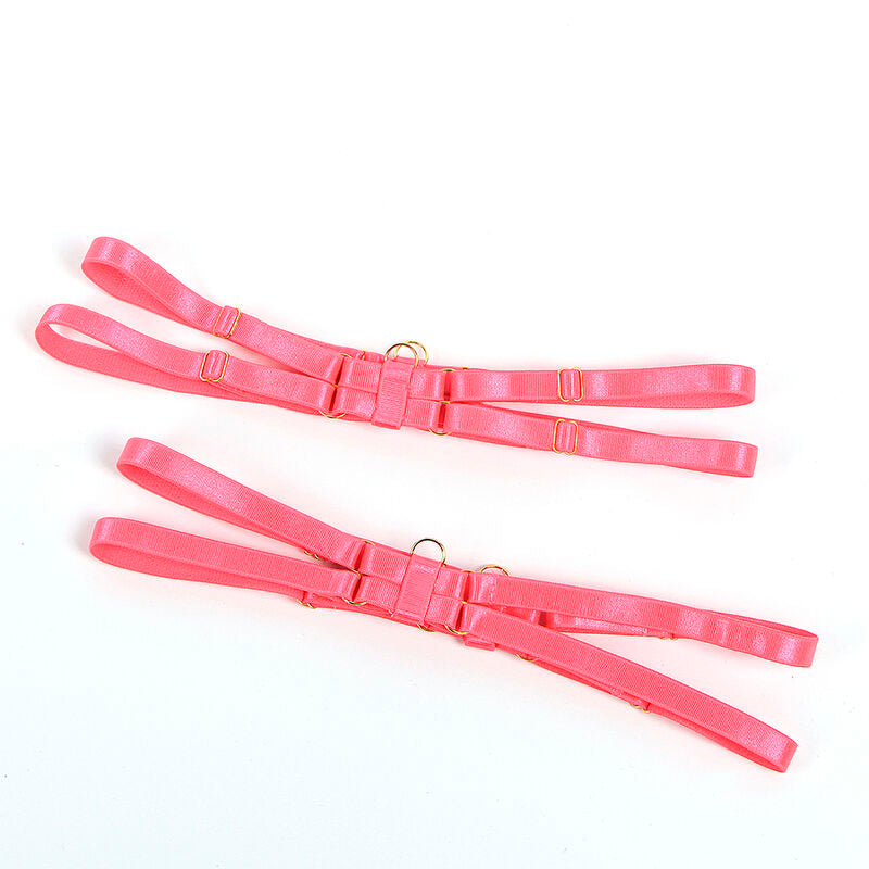 Subblime Set Sujetador + Braguitas Rosa Fluorescente L/XL con Accesorios
