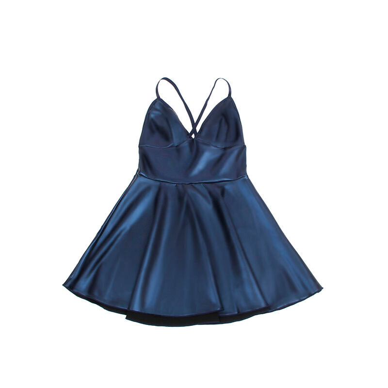 Vestido Azul con Tirantes de Cuero Sintético - SUBBLIME 955427 L/XL