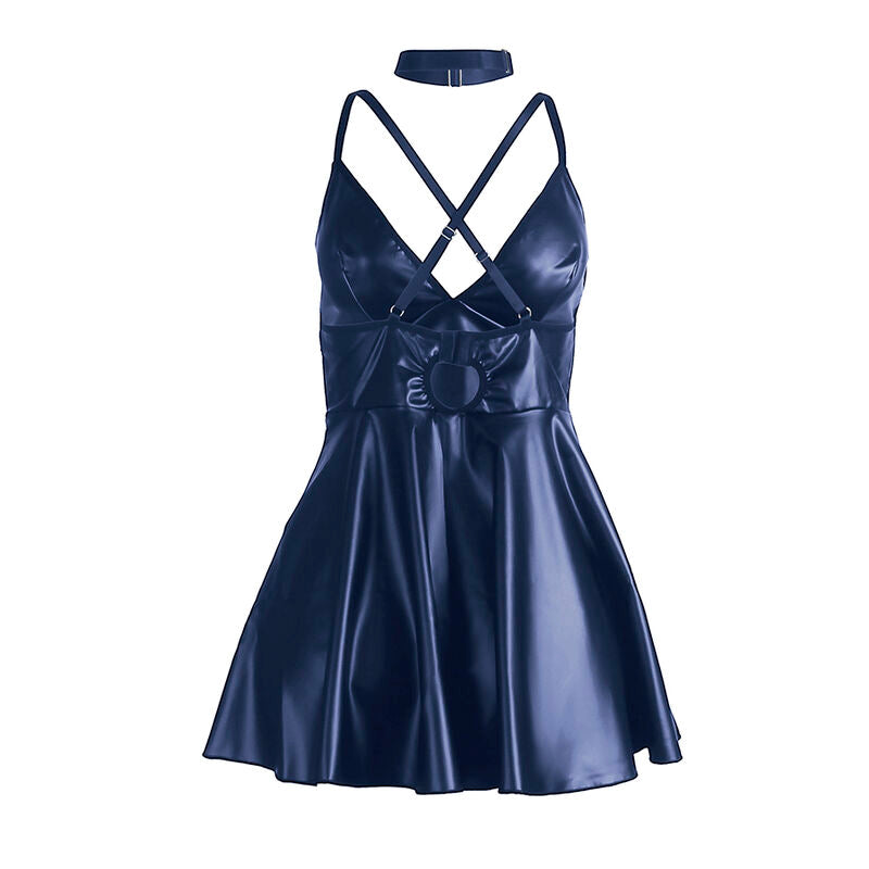 Vestido Azul con Tirantes de Cuero Sintético - SUBBLIME 955427 L/XL