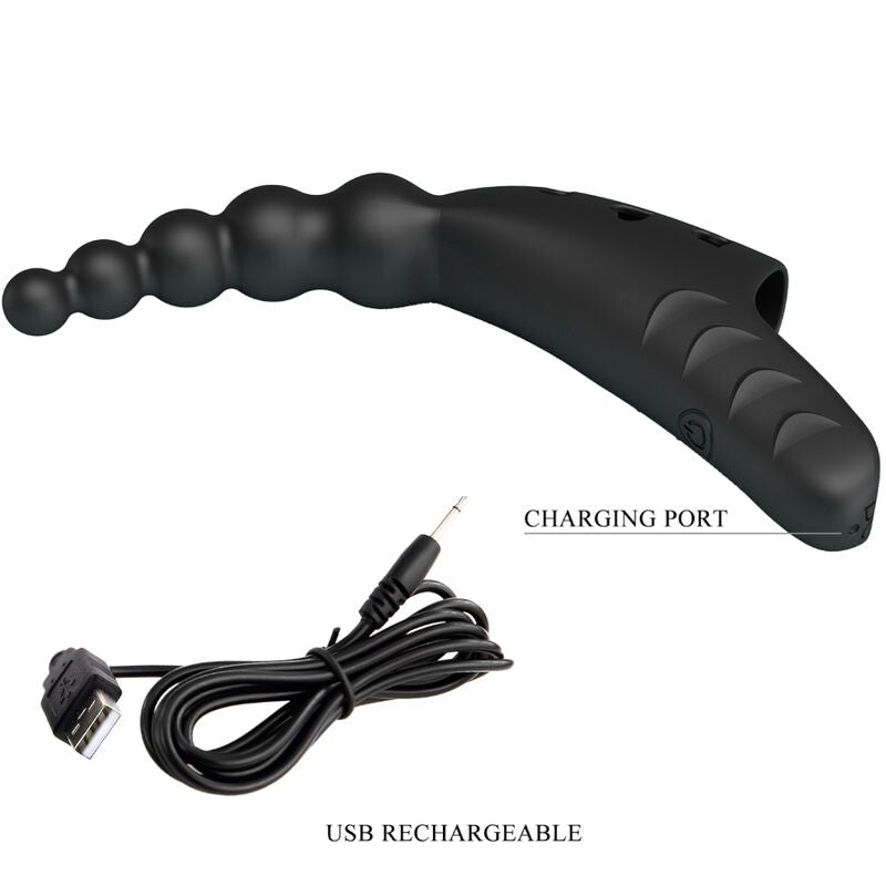 Pretty Love Jordin Finger Vibrator 10 Vibraciones Negro