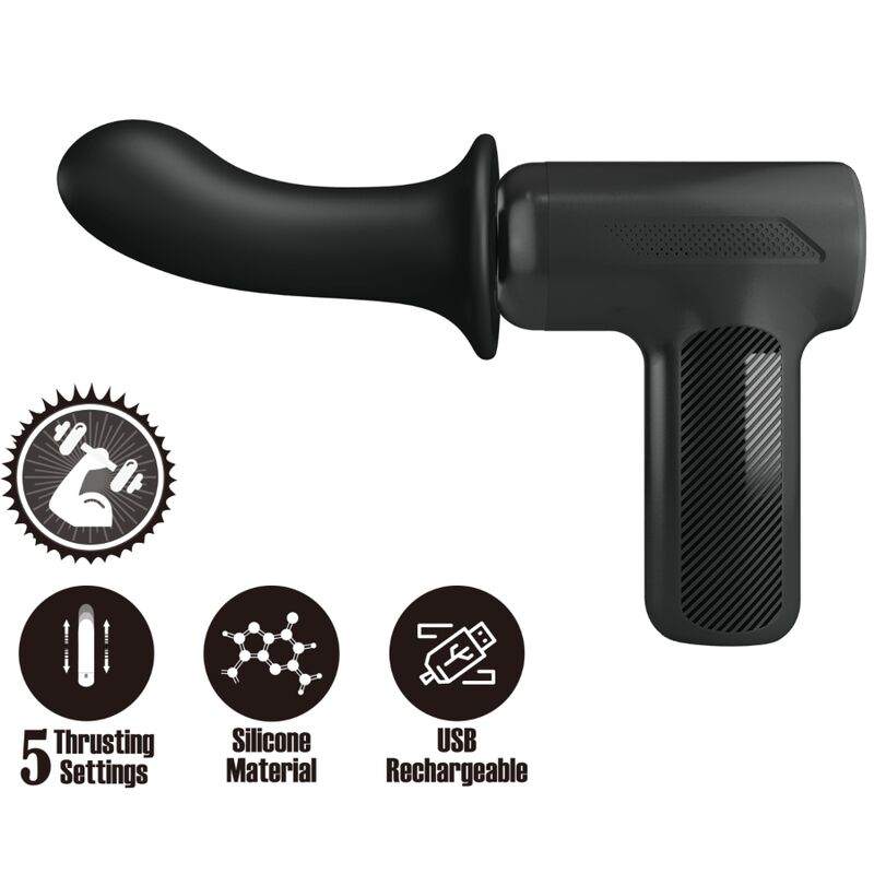 Pretty Love DJ Doctor Massager 5 Settings Black