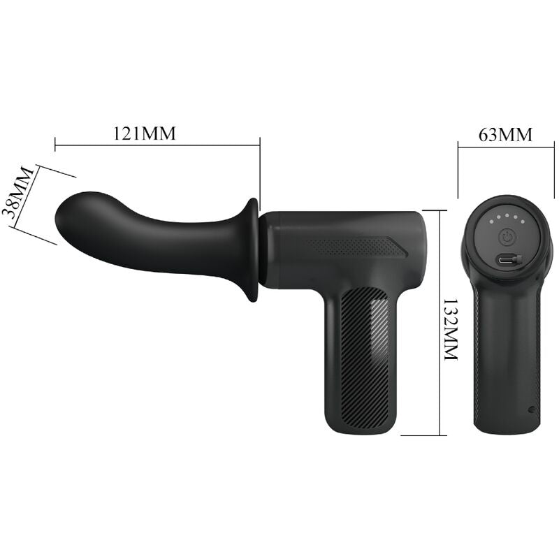 Pretty Love DJ Doctor Massager 5 Settings Black