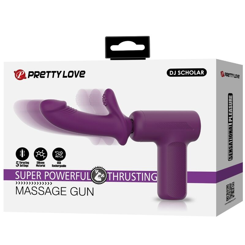 Pretty Love DJ Scholar Massager 5 Velocidades Púrpura