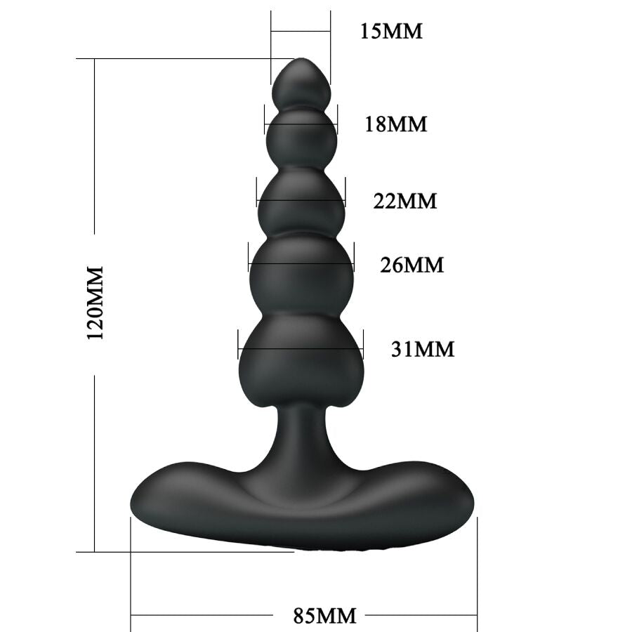 Pretty Love Corban Vibrador Anal 10 Vibraciones Negro