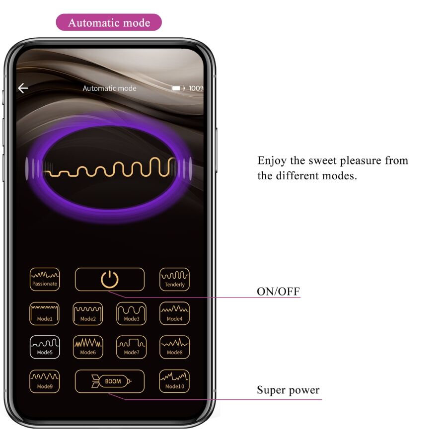 Pretty Love Leviathan Vibrador Controlado por App - Púrpura