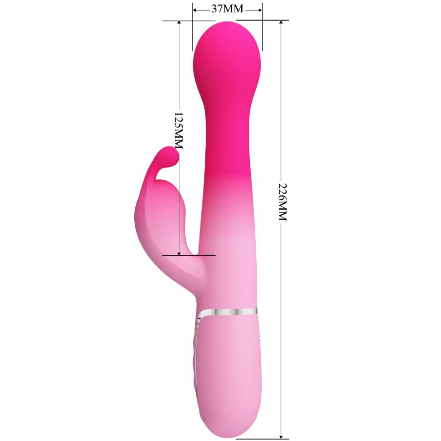 Pretty Love Dejon 3 en 1 - Vibrador Conejo Multifunción Rosa