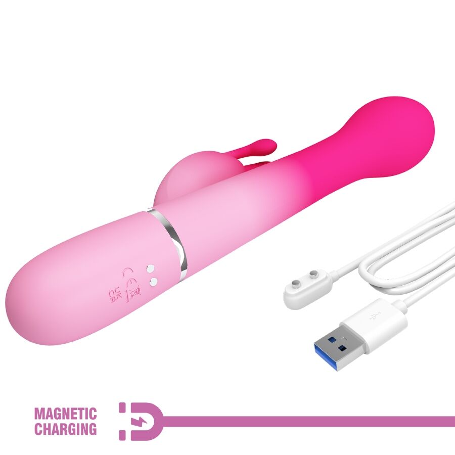 Pretty Love Dejon 3 en 1 - Vibrador Conejo Multifunción Rosa